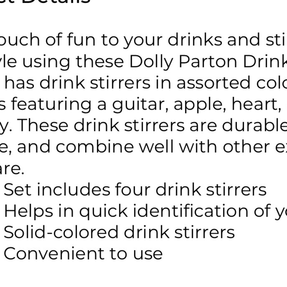 Dolly 🦋Limited Edition Drink Stirrers - Picture 15 of 16